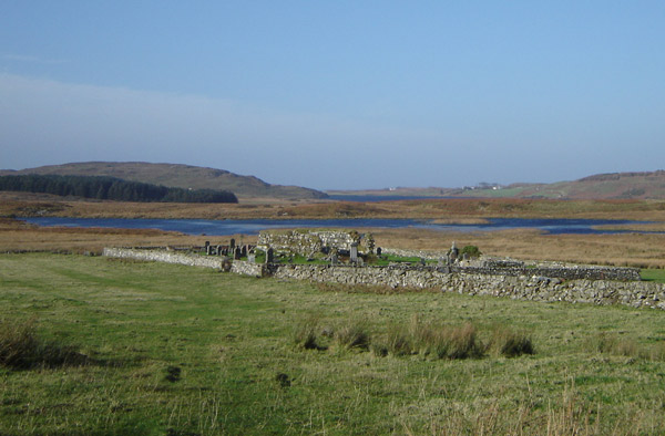 Kilvickeon Church and graveyard from the south
