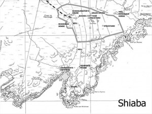 Shiaba site map Courtesy of John Clare